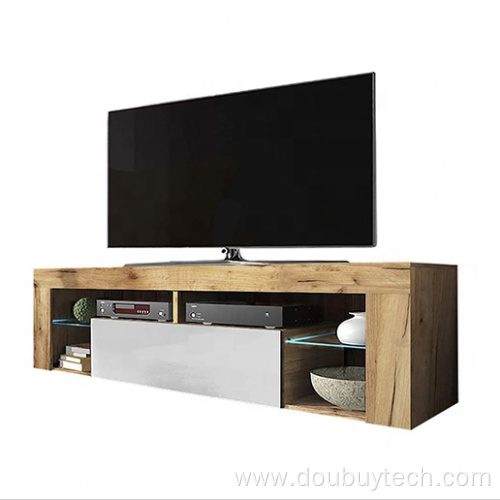 High Gloss UV Wooden LED TV Stand Cabinet